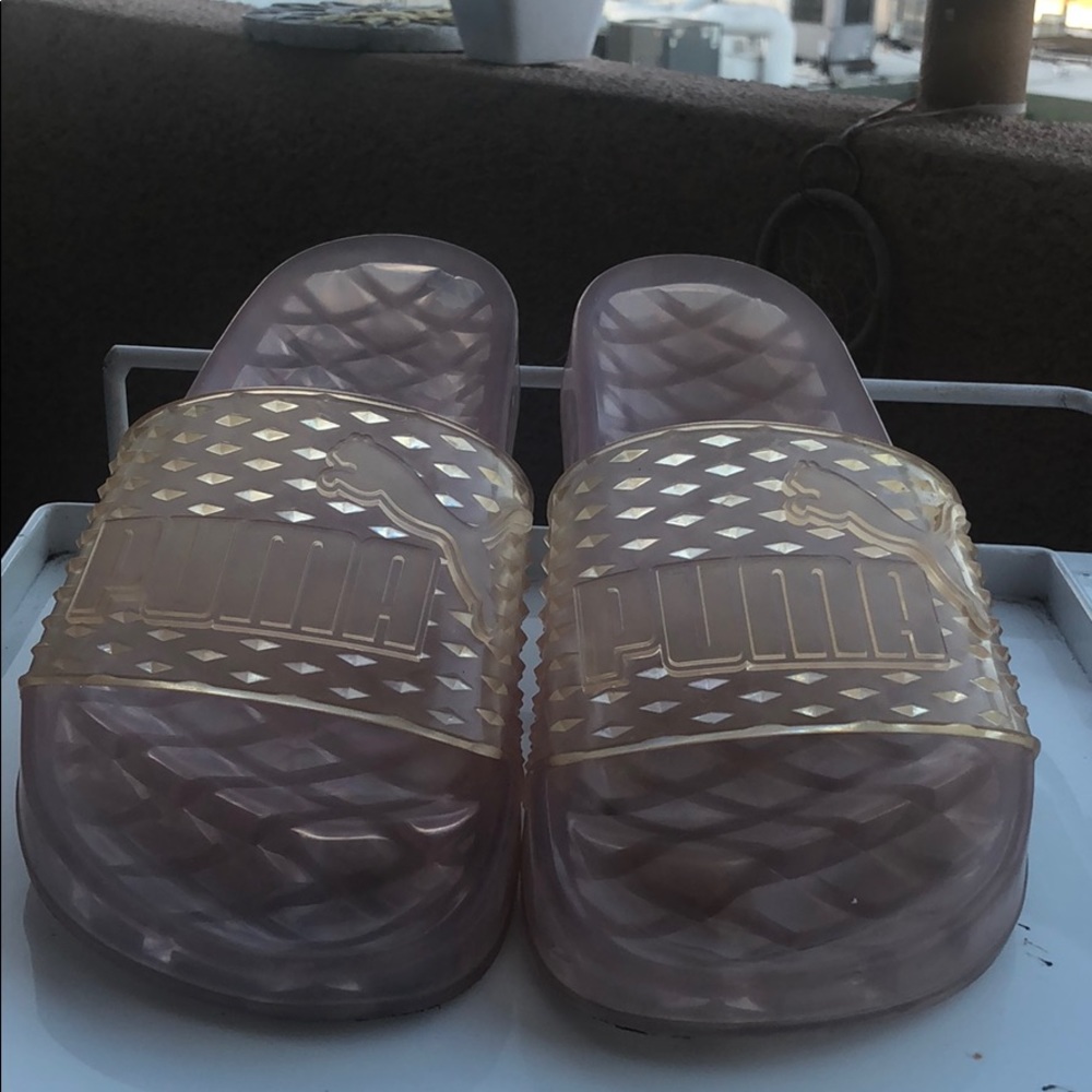 Puma fenty by rihanna pink slides 8
